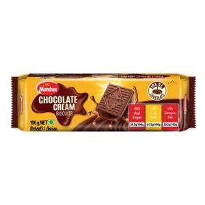 MUNCHEE CHOCOLATE CREAM BISCUITS 100G