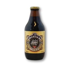 3 HORSE MALTA GLASS BOTTLE 330ML
