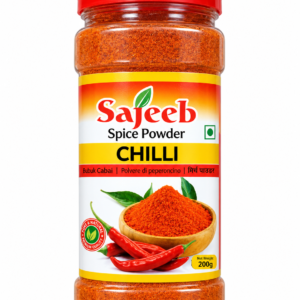 SAJEEB CHILLI POWDER PLASTIC JAR 200 gm