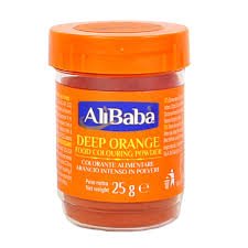 ALIBABA  FOOD COLOUR DEEP ORANGE 25gr
