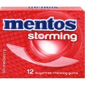 MENTOS STROMING STRAWBERRY FLAVOUR CHWING GUM