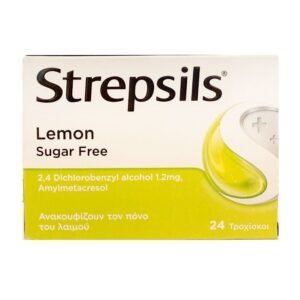 STREPSILS LEMON SUGAR FREE 1.2MG ( 24 CANDY)