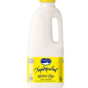 CHARALAMBIDIS FRESH MILK YELLOW 1LTR WITH 1.5% FAT
