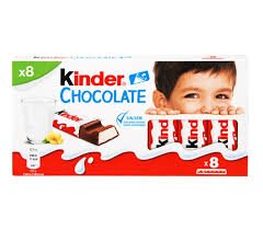 KINDER CHOCOLATE 100GM (x 8)