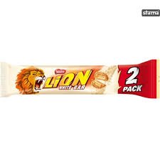 LION CHCOLATE WHITE 2 PACK 60GM