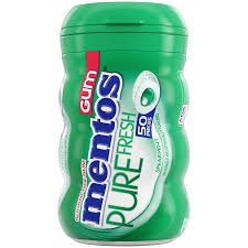 MENTOS PURE SPAREMINT GUM IN BOTTLE