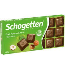 SCHOGETTEN ORGINAL ALPINE MILK CHCOLATE WITH HAZALENUTS 100GM
