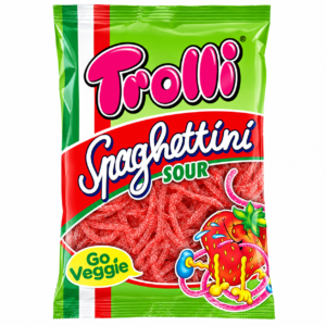TROLLI SPEGHETTE SOUER STRAWBERRY 100GM