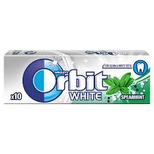 ORBIT SPAREMINT WHITE 14GM