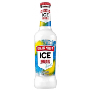 SMIRNOFF  CRISP CITRUS ICE VODKA IN GLASS BOTTLE 275ML WITH 4% ALC