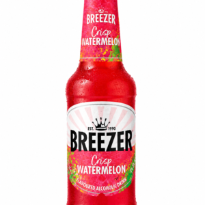 Breezer crisp watermelon flavour 4% alcohol 275ml