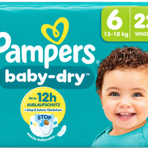 Pampers Baby-Dry Diapers (Size 6,13–18 kg) 22 Nappies