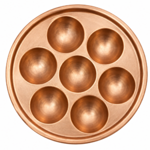 Puja thali of copper