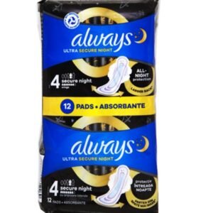 Always Ultra Secure Night sanitary pads 12 pcs