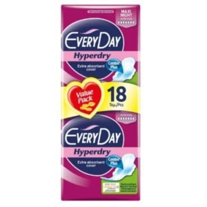 EveryDay Hyperdry Maxi Night Ultra Plus sanitary pads 18 pcs